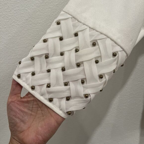 Travelers Collection By Chico’s Faux-Suede Mix Jacket Size 1 - Picture 7 of 13